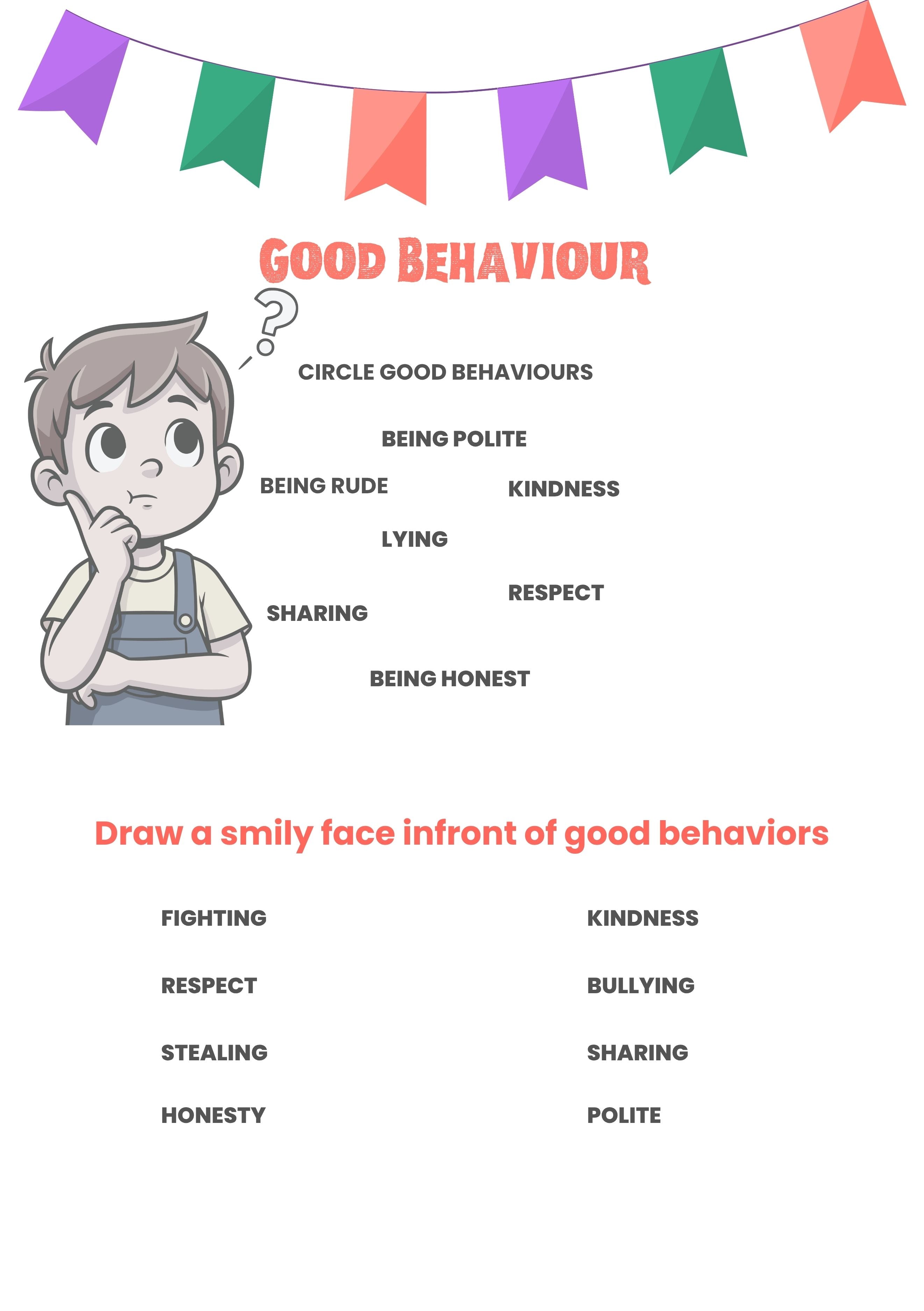 Good Manners Activity Book for Kids (Ages 5–8) | 30-Day Good Deeds Challenge, Reward Charts & Islamic Values Inspired Learning | Printable PDF